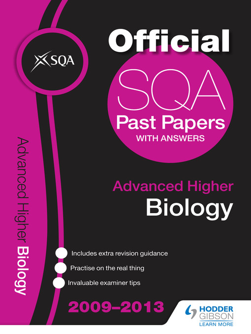 Upplýsingar um SQA Past Papers 2013 Advanced Higher Biology eftir SQA - Biðlisti